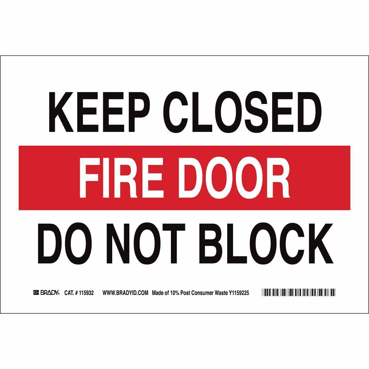 Brady® 115933 Fire, Emergency, Exit & First Aid Signs