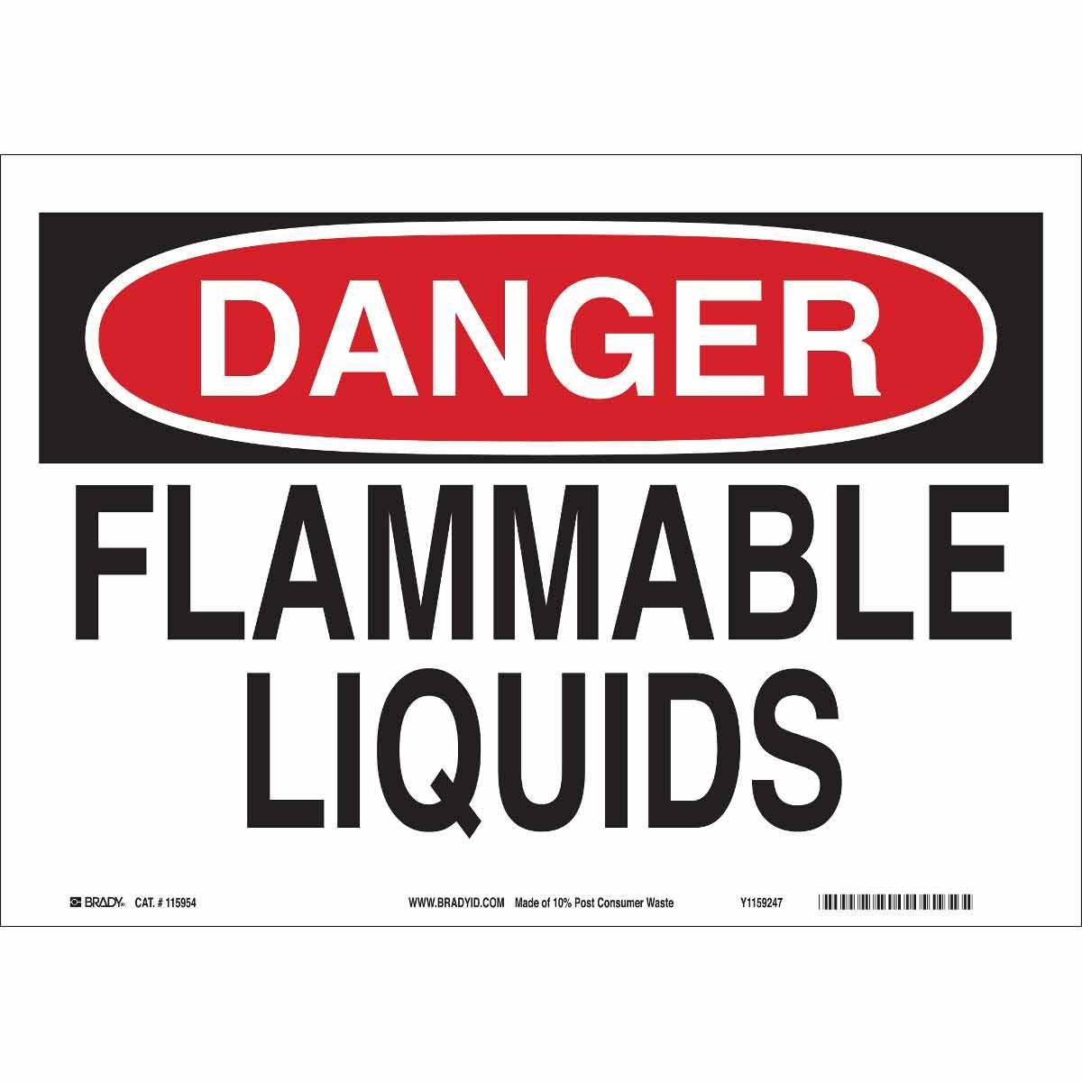 Brady® 115955 Chemical & Hazardous Material Signs