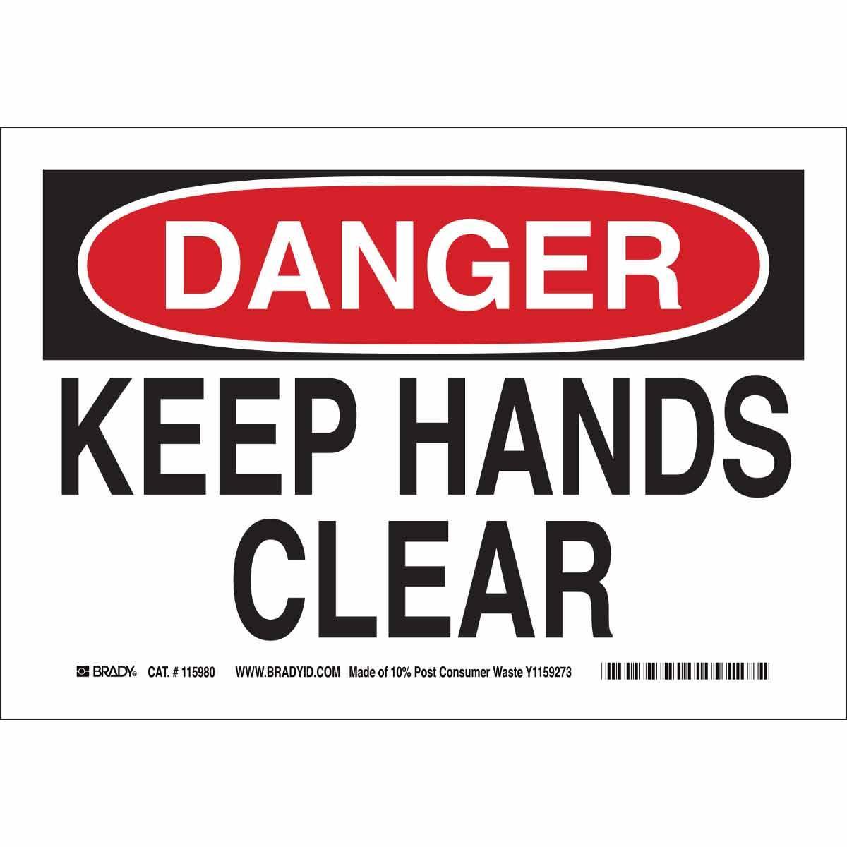 Brady® 115980 Accident Prevention Signs