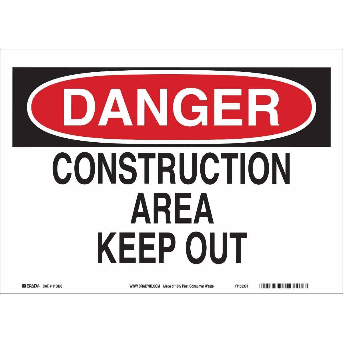 Brady® 116009 Access & Security Signs
