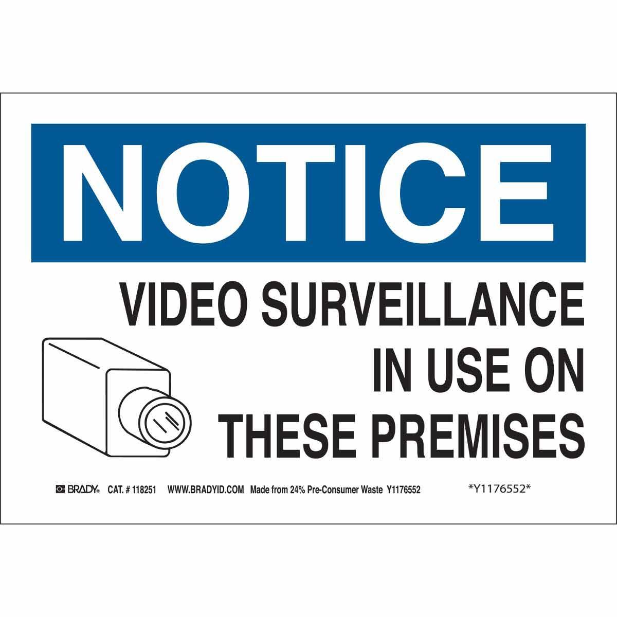 Brady® 116030 Access & Security Signs