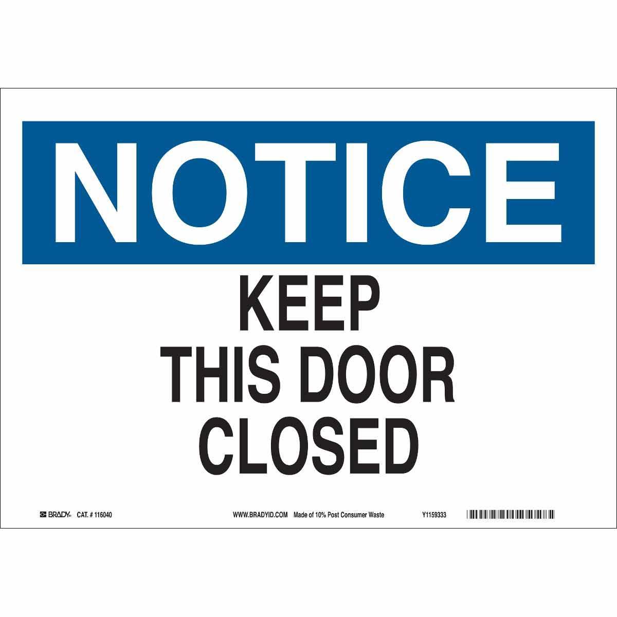 Brady® 116041 Access & Security Signs