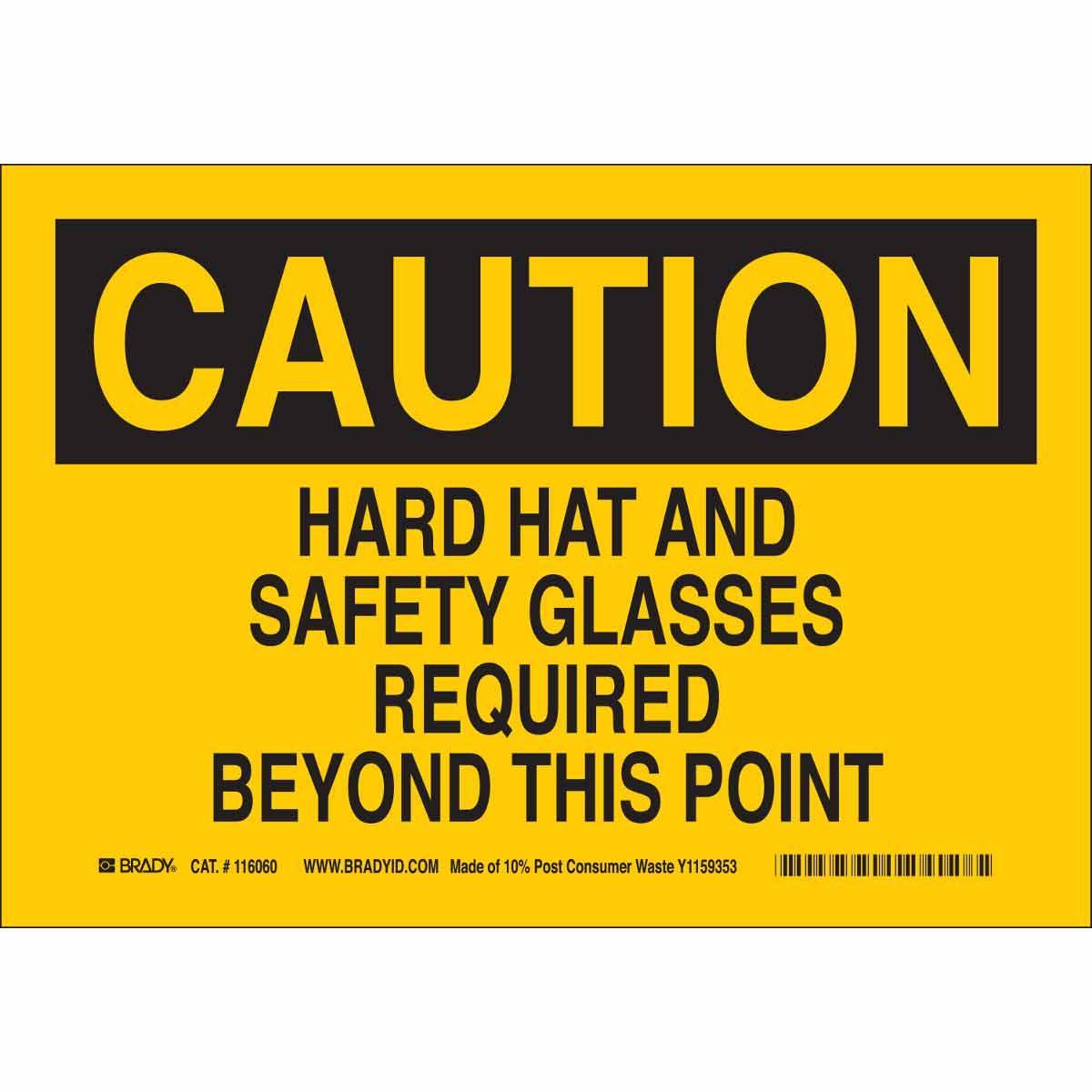 Brady® 116225 Accident Prevention Signs