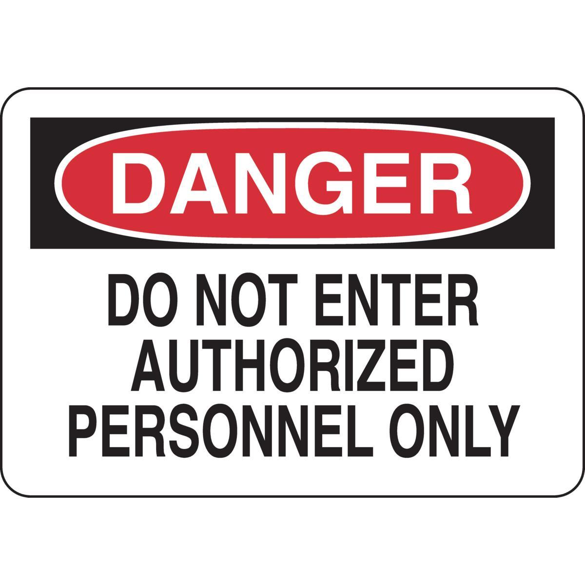Brady® 116108 Access & Security Signs