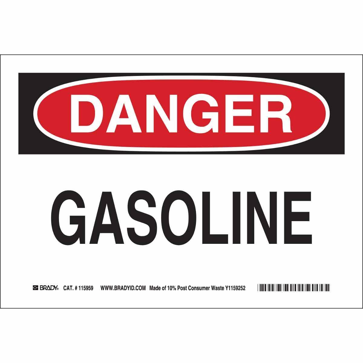 Brady® 116122 Chemical & Hazardous Material Signs