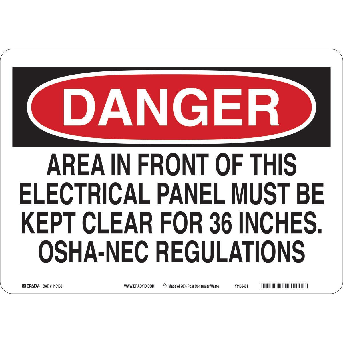 Brady® 116168 Accident Prevention Signs