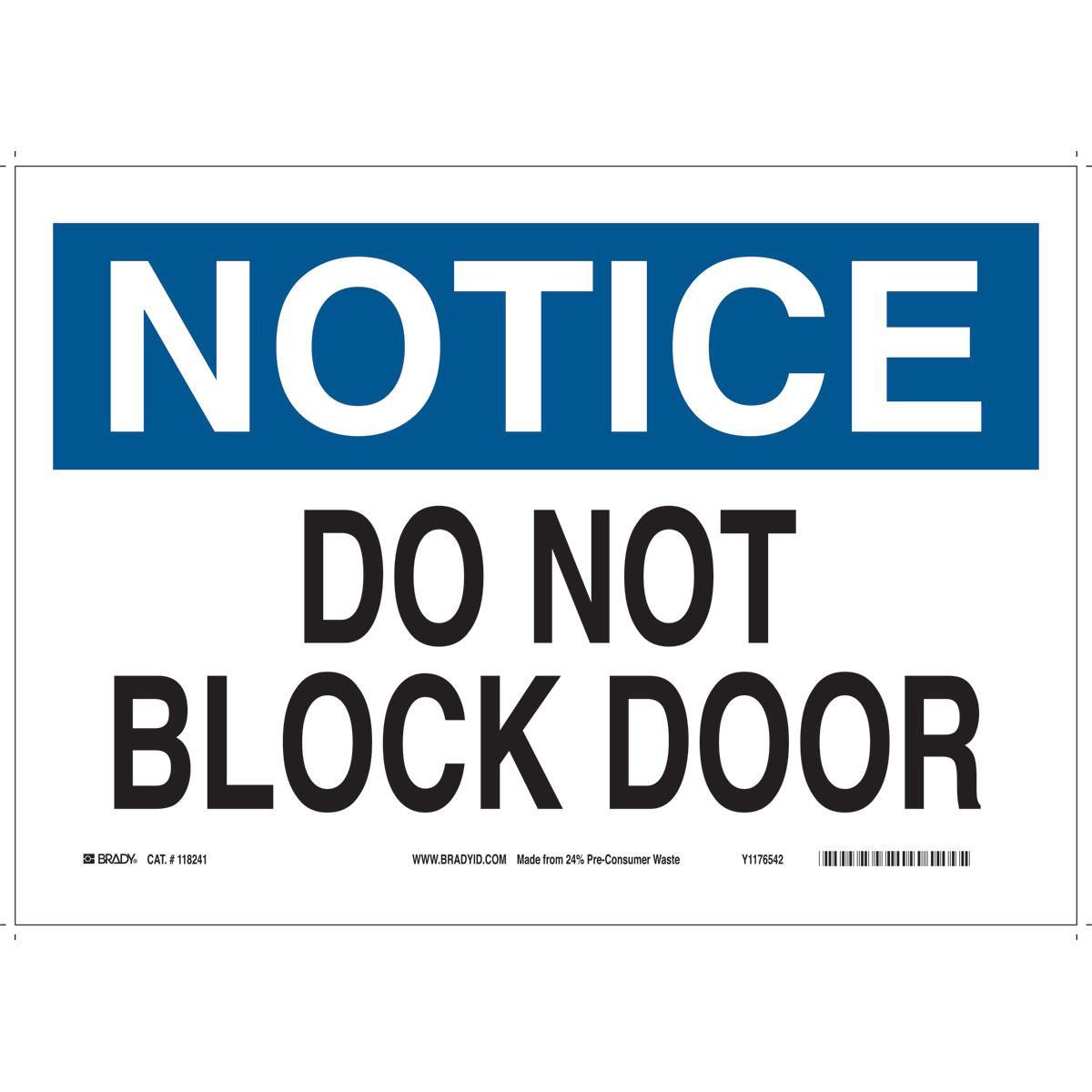 Brady® 116184 Access & Security Signs