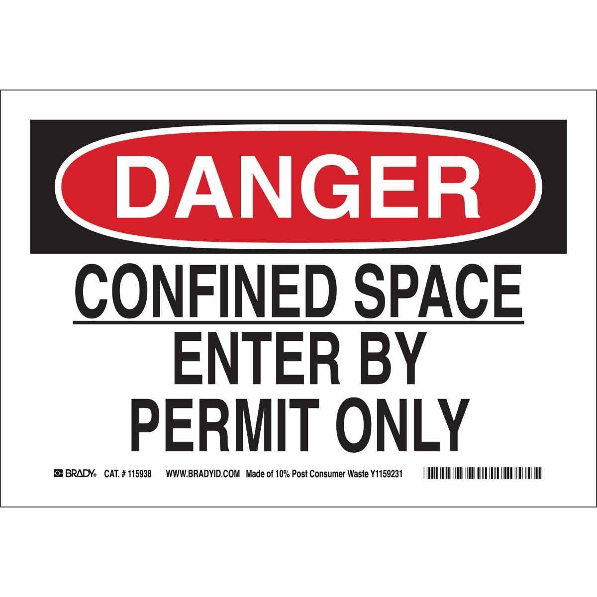 Brady® 116102 Accident Prevention Signs