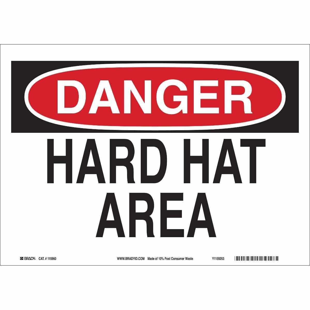 Brady® 115961 Accident Prevention Signs