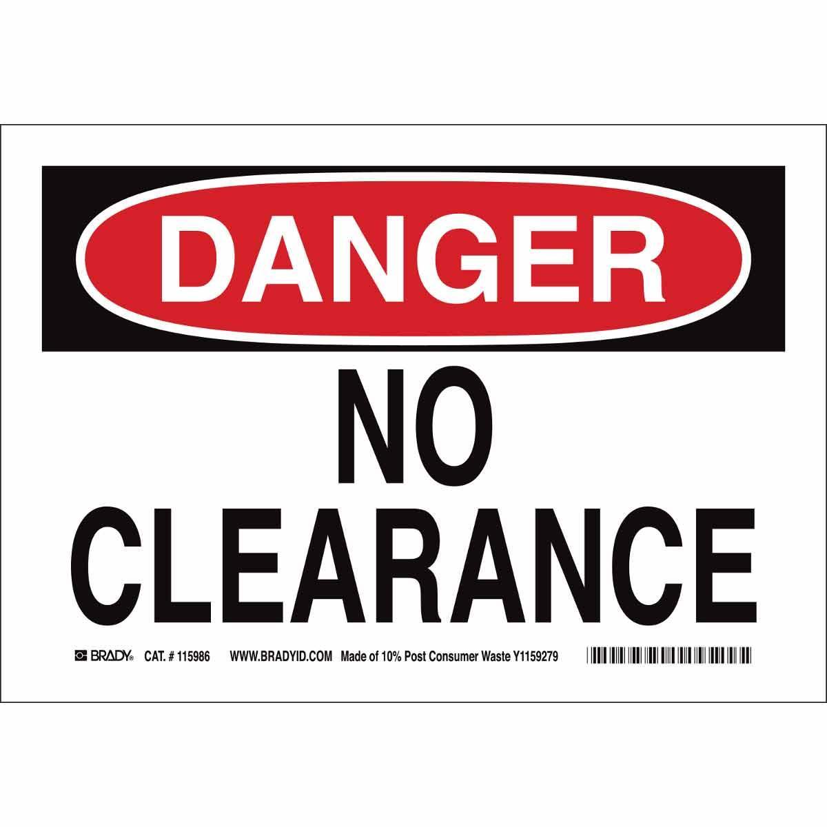 Brady® 118207 Accident Prevention Signs
