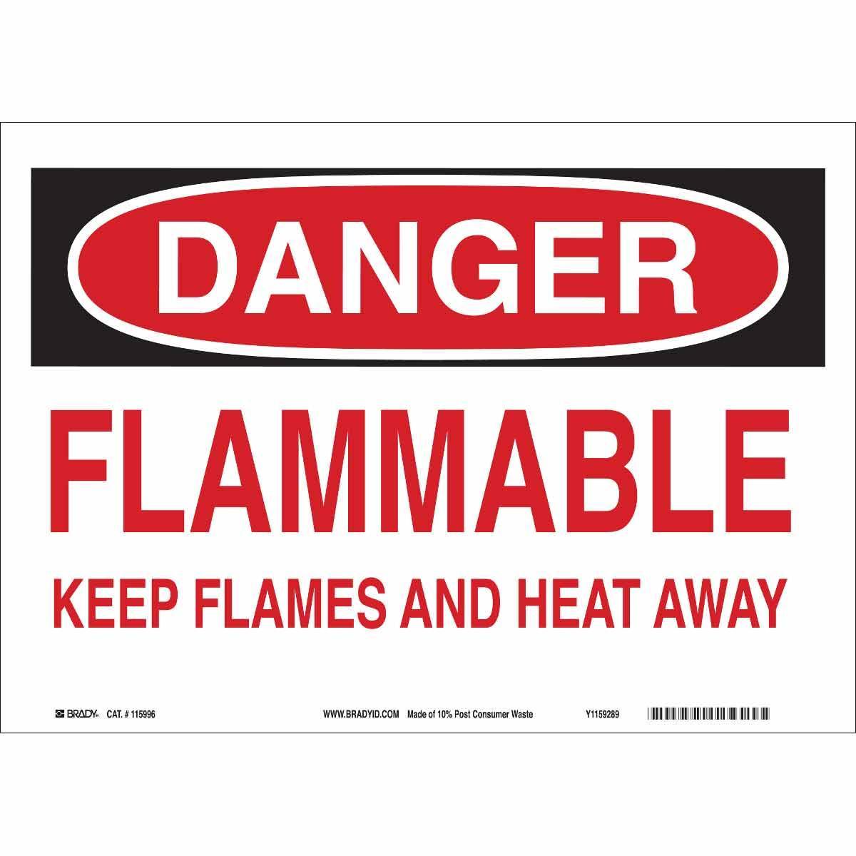 Brady® 116161 Chemical & Hazardous Material Signs