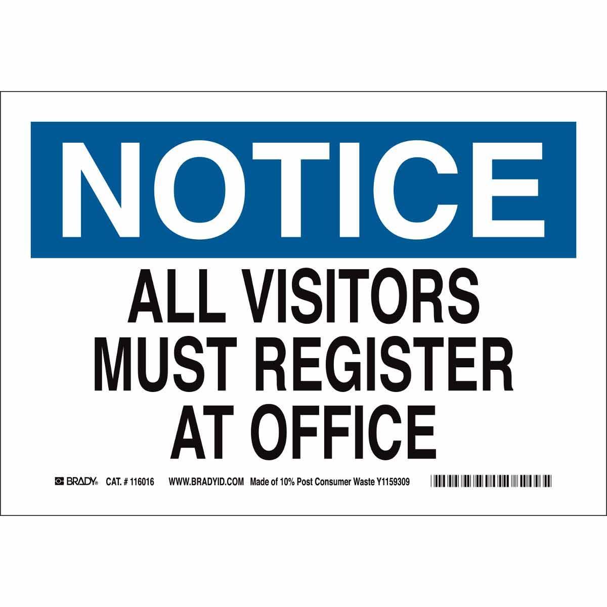 Brady® 118237 Access & Security Signs