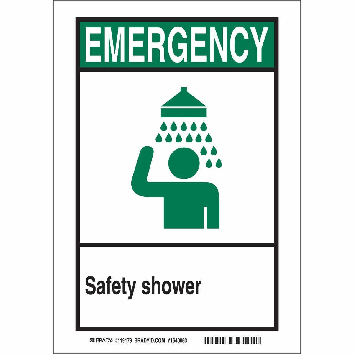 Brady® 119182 Fire, Emergency, Exit & First Aid Signs