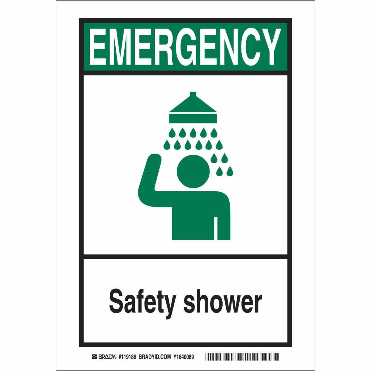 Brady® 119186 Fire, Emergency, Exit & First Aid Signs