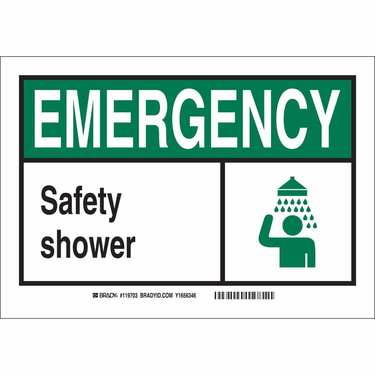 Brady® 119865 Fire, Emergency, Exit & First Aid Signs