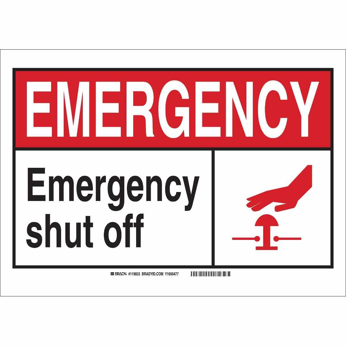 Brady® 119833 Fire, Emergency, Exit & First Aid Signs