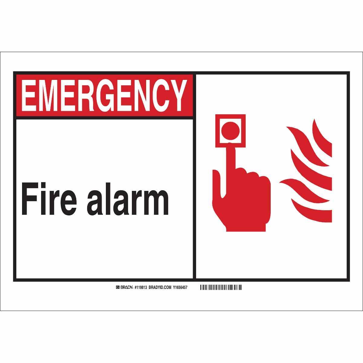 Brady® 119829 Fire, Emergency, Exit & First Aid Signs