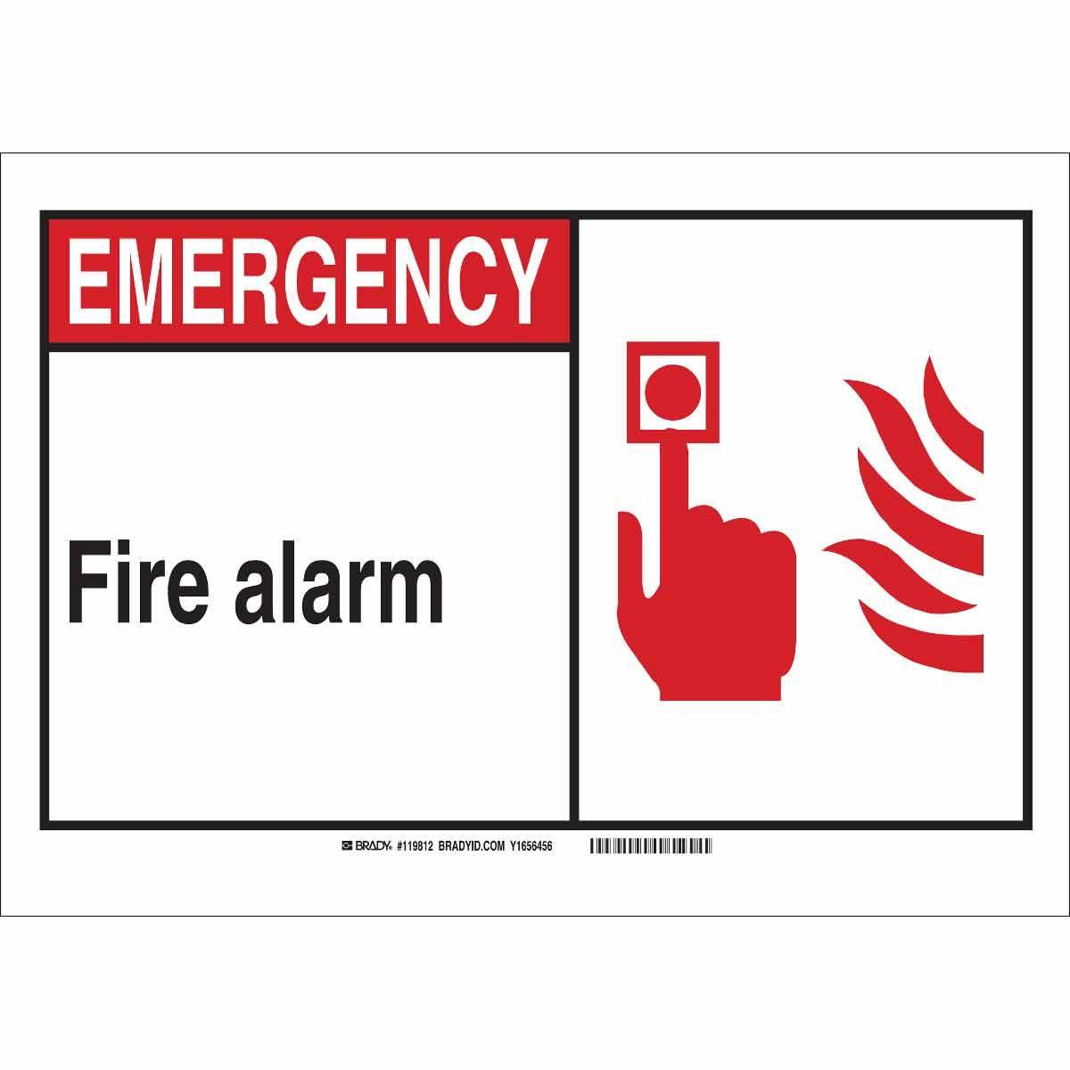Brady® 120709 Fire, Emergency, Exit & First Aid Signs