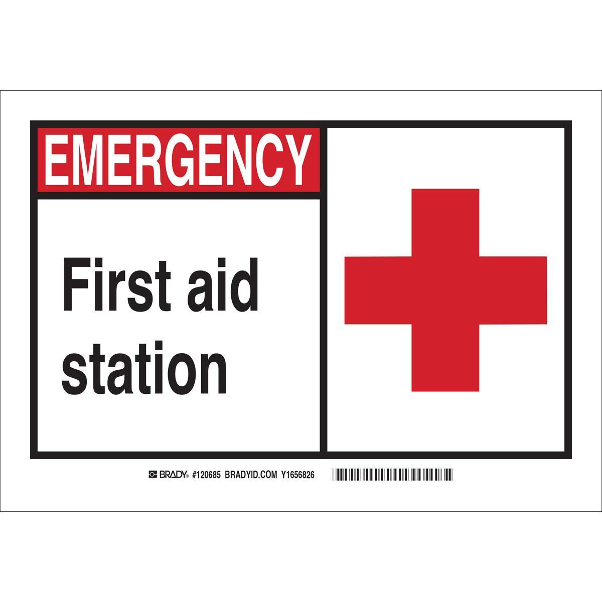 Brady® 120685 Fire, Emergency, Exit & First Aid Signs