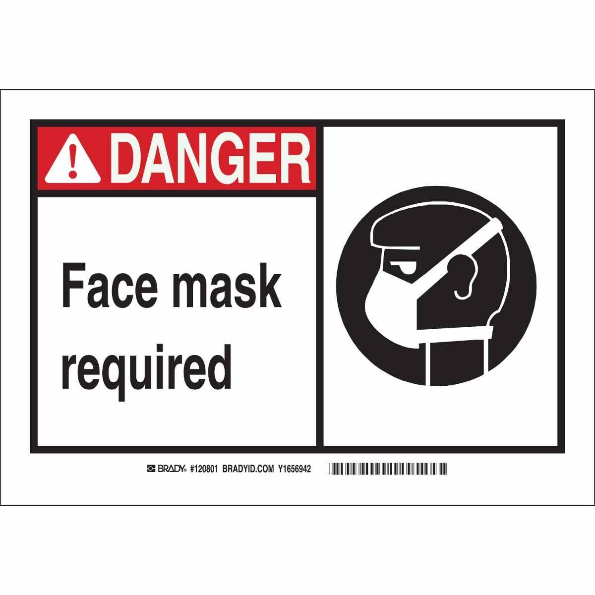 Brady® 120801 Accident Prevention Signs