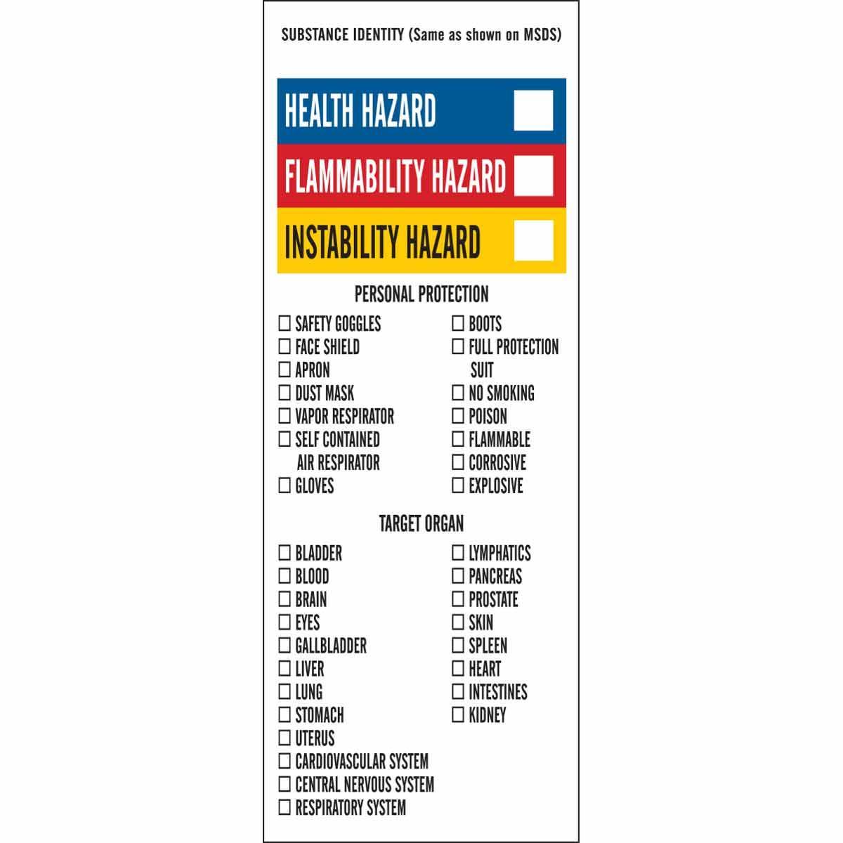 Brady® 121147 Safety & Facility Labels