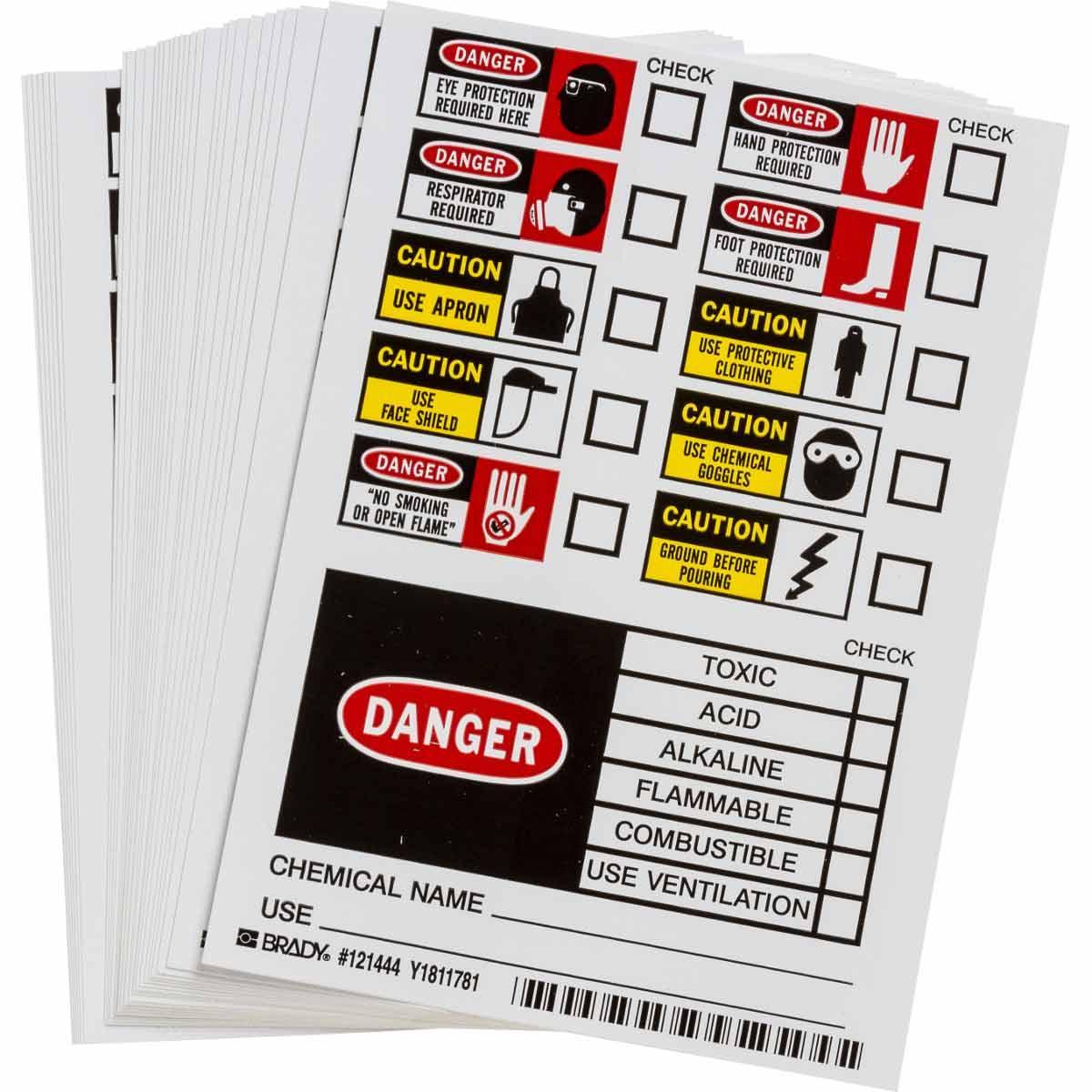 Brady® 121444 Safety & Facility Labels