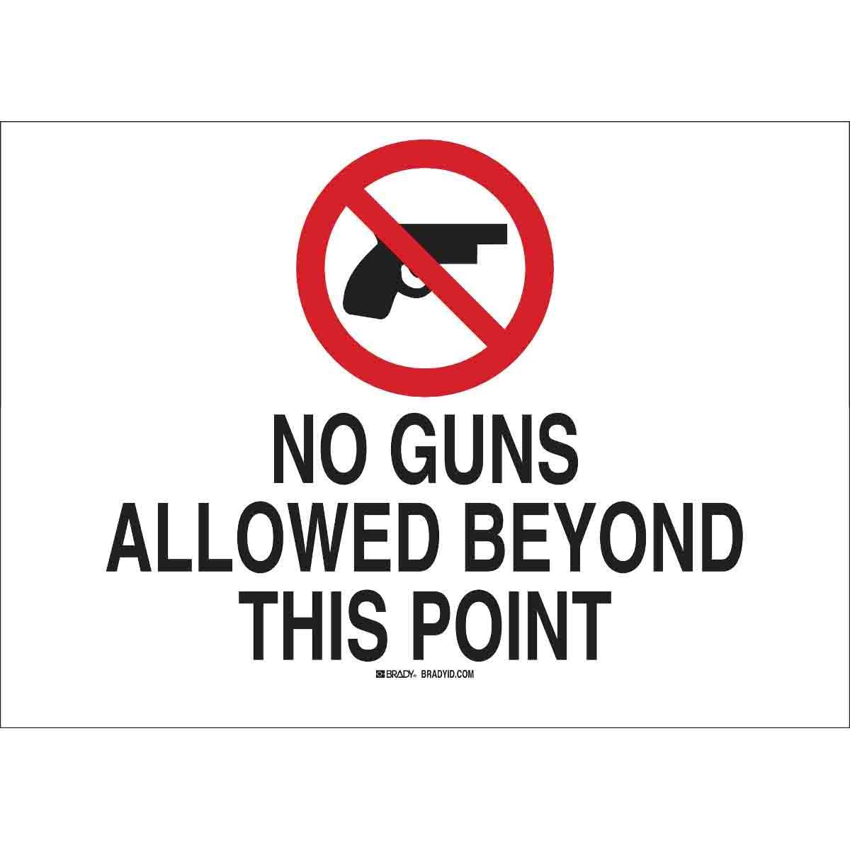 Brady® 122741 Access & Security Signs