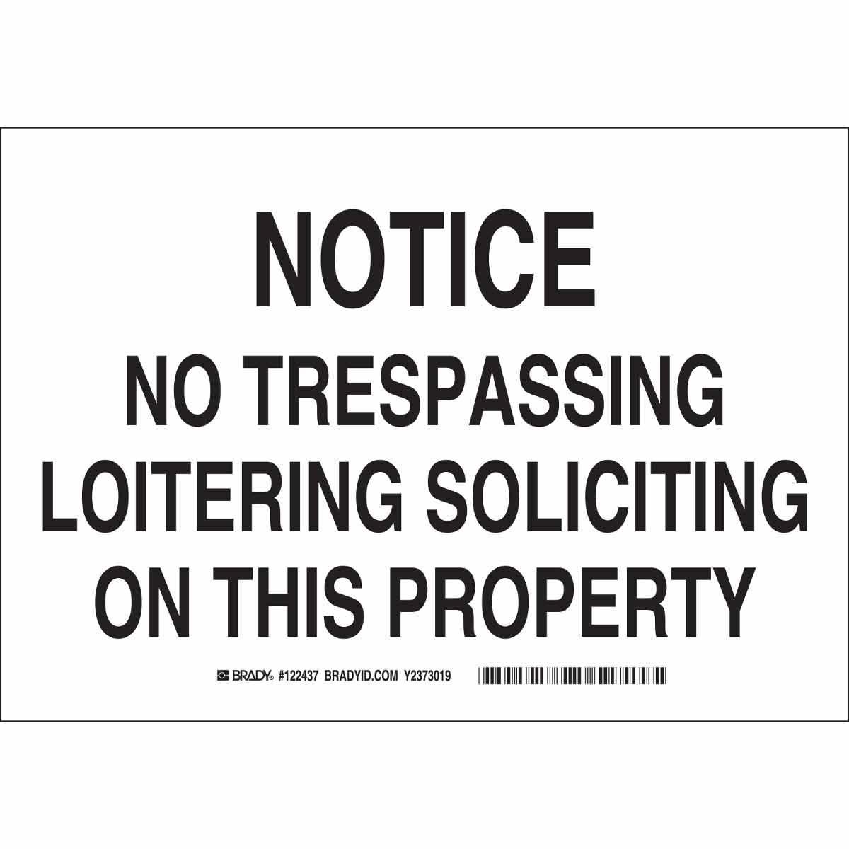 Brady® 122881 Access & Security Signs