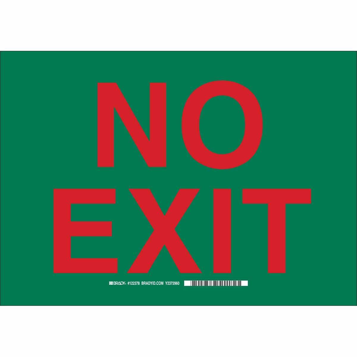 Brady® 122378 Fire, Emergency, Exit & First Aid Signs