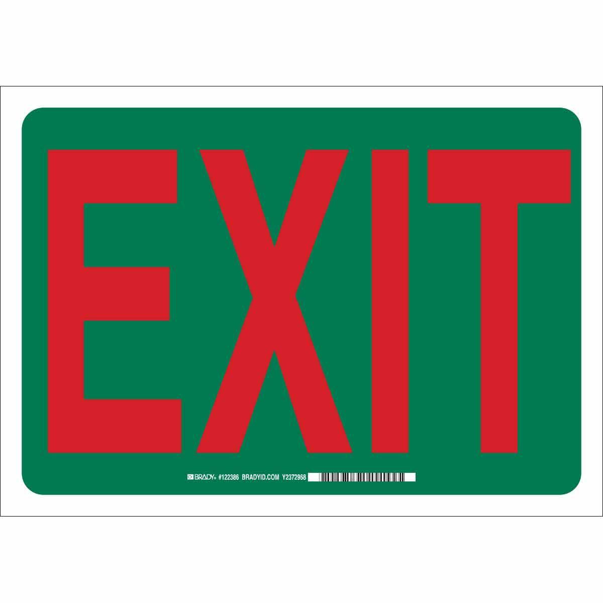 Brady® 122621 Fire, Emergency, Exit & First Aid Signs