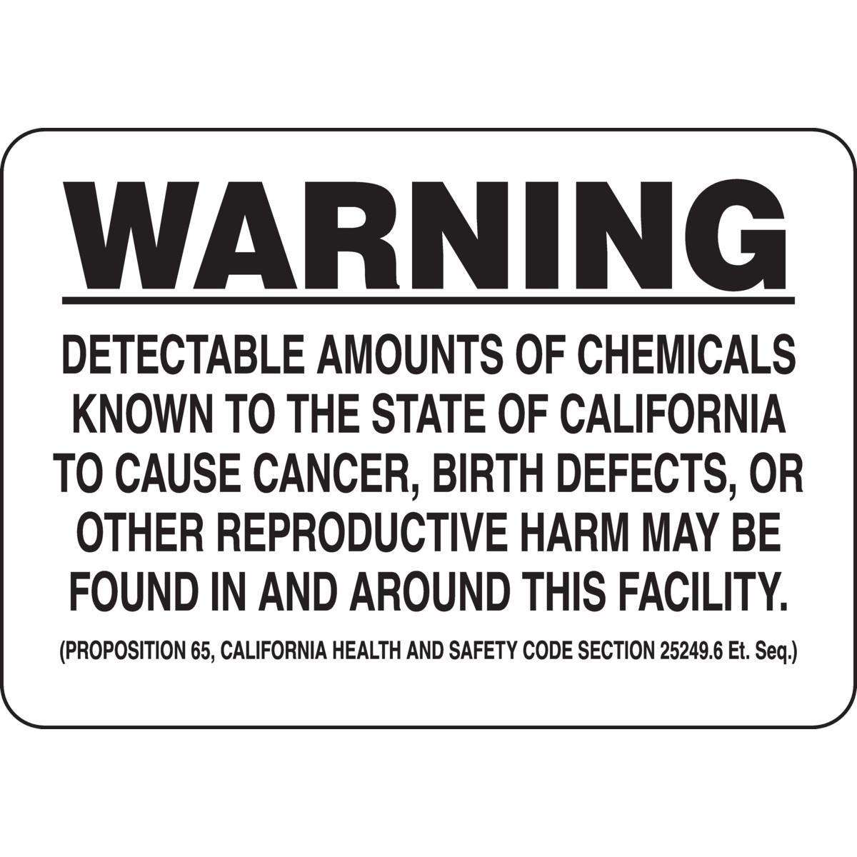 Brady® 122394 Chemical & Hazardous Material Signs
