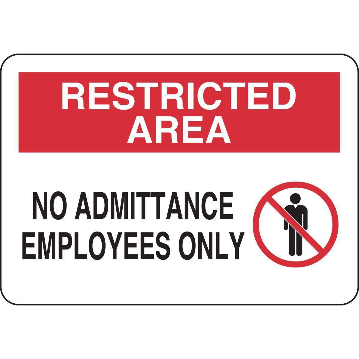 Brady® 122540 Access & Security Signs
