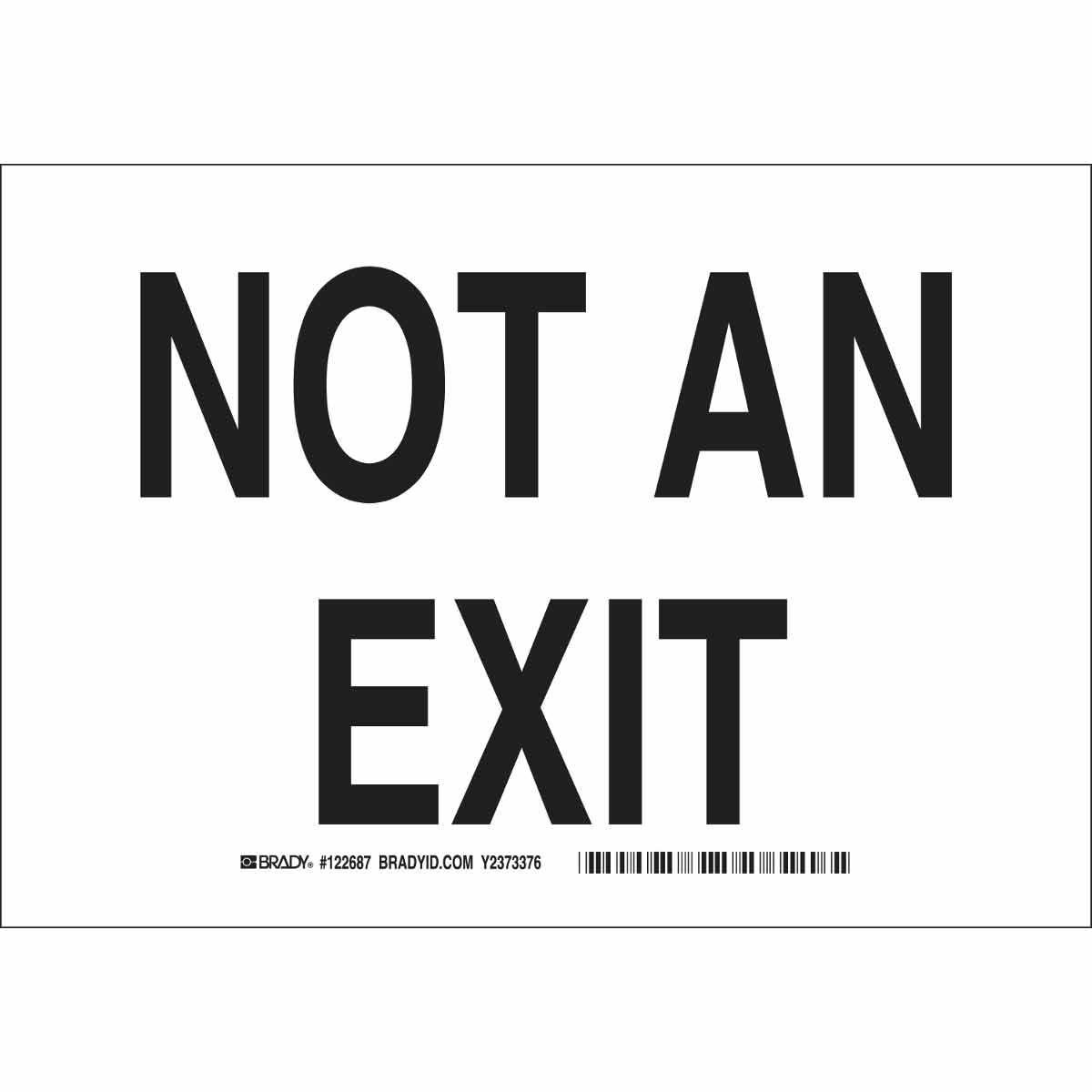 Brady® 122687 Fire, Emergency, Exit & First Aid Signs