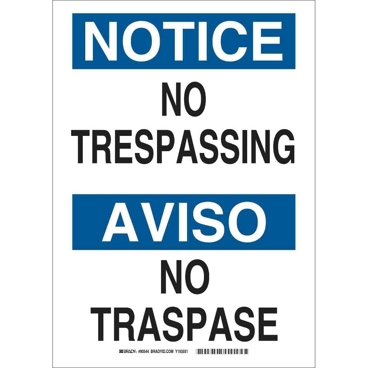 Brady® 122810 Access & Security Signs