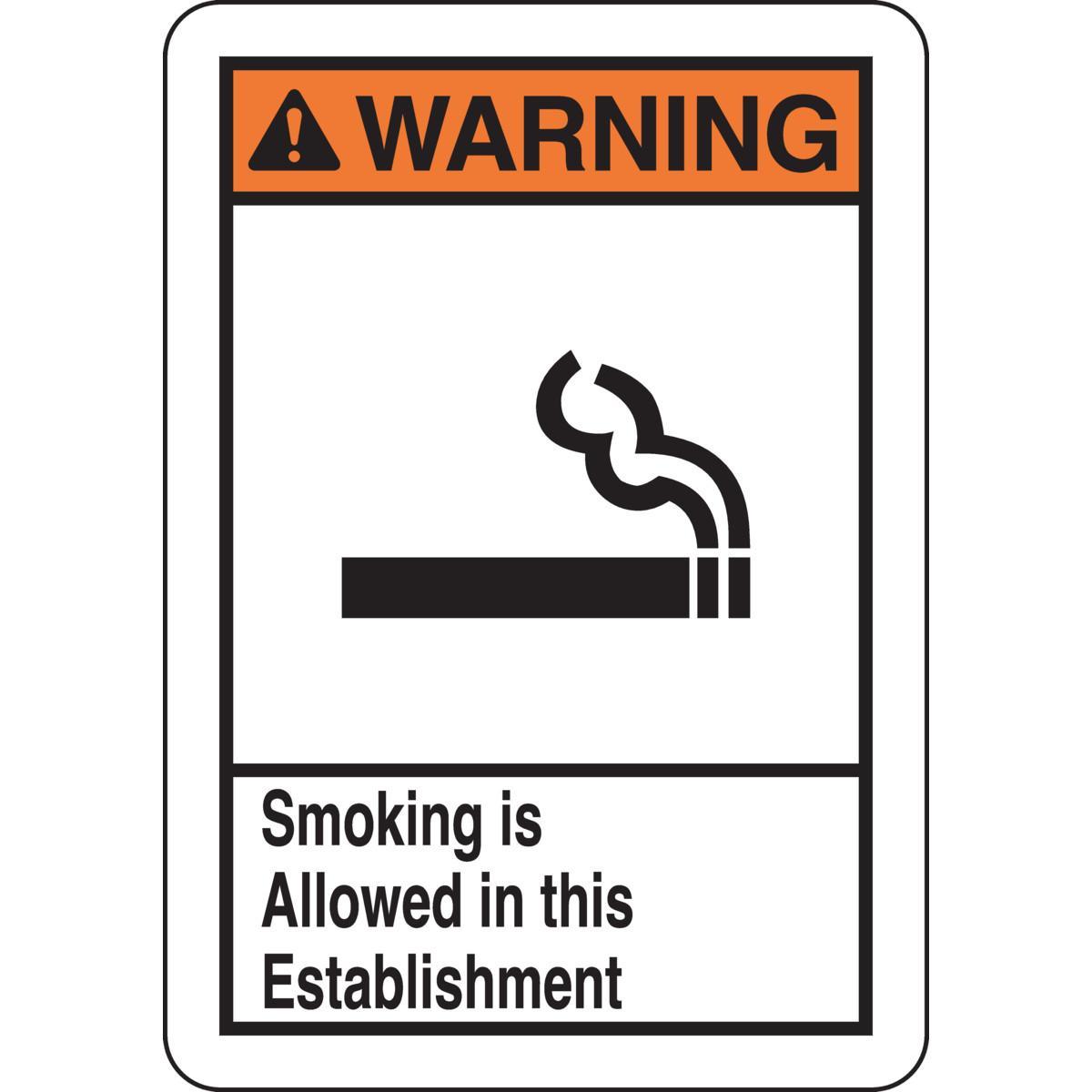 Brady® 123059 No Smoking & Restricted Activity Signs