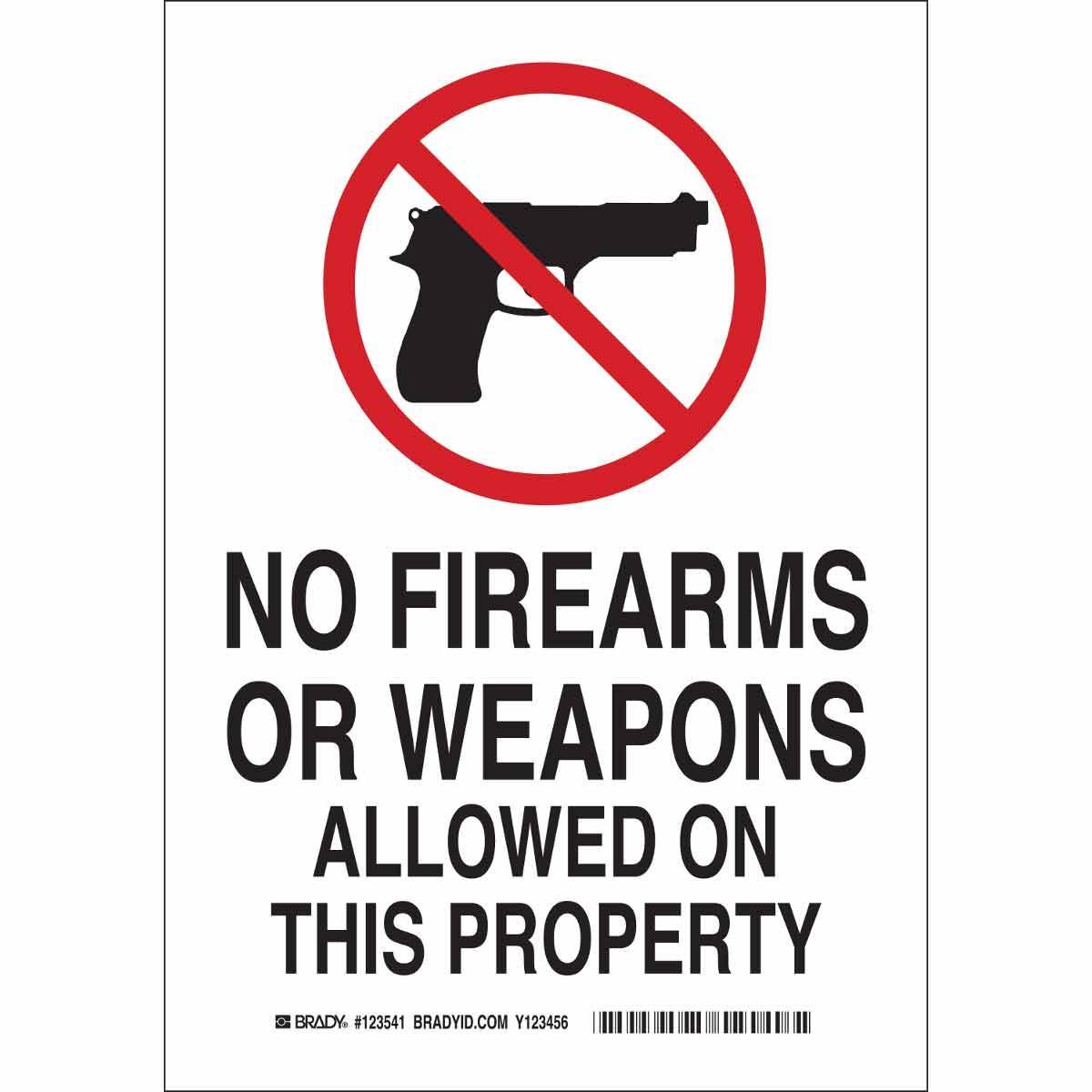 Brady® 123541 Access & Security Signs
