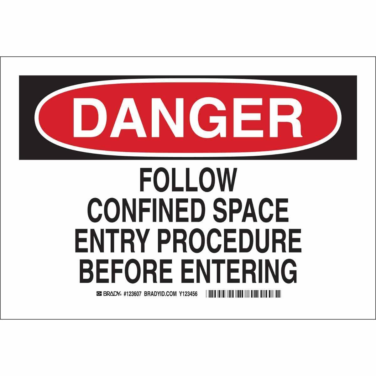 Brady® 123605 Accident Prevention Signs