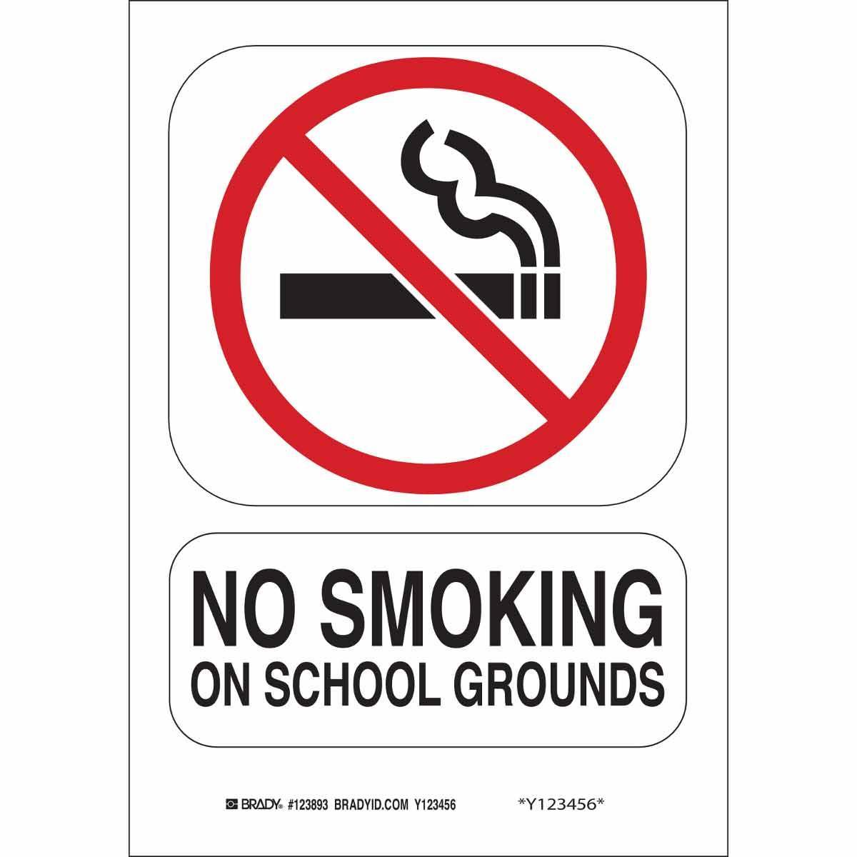 Brady® 123893 No Smoking & Restricted Activity Signs