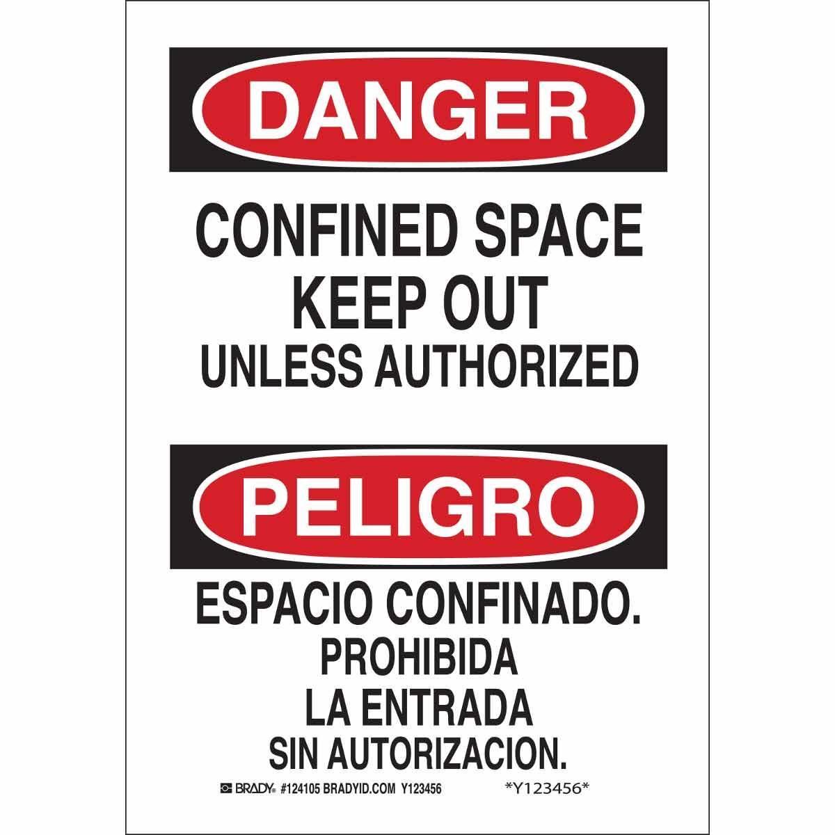 Brady® 124105 Accident Prevention Signs