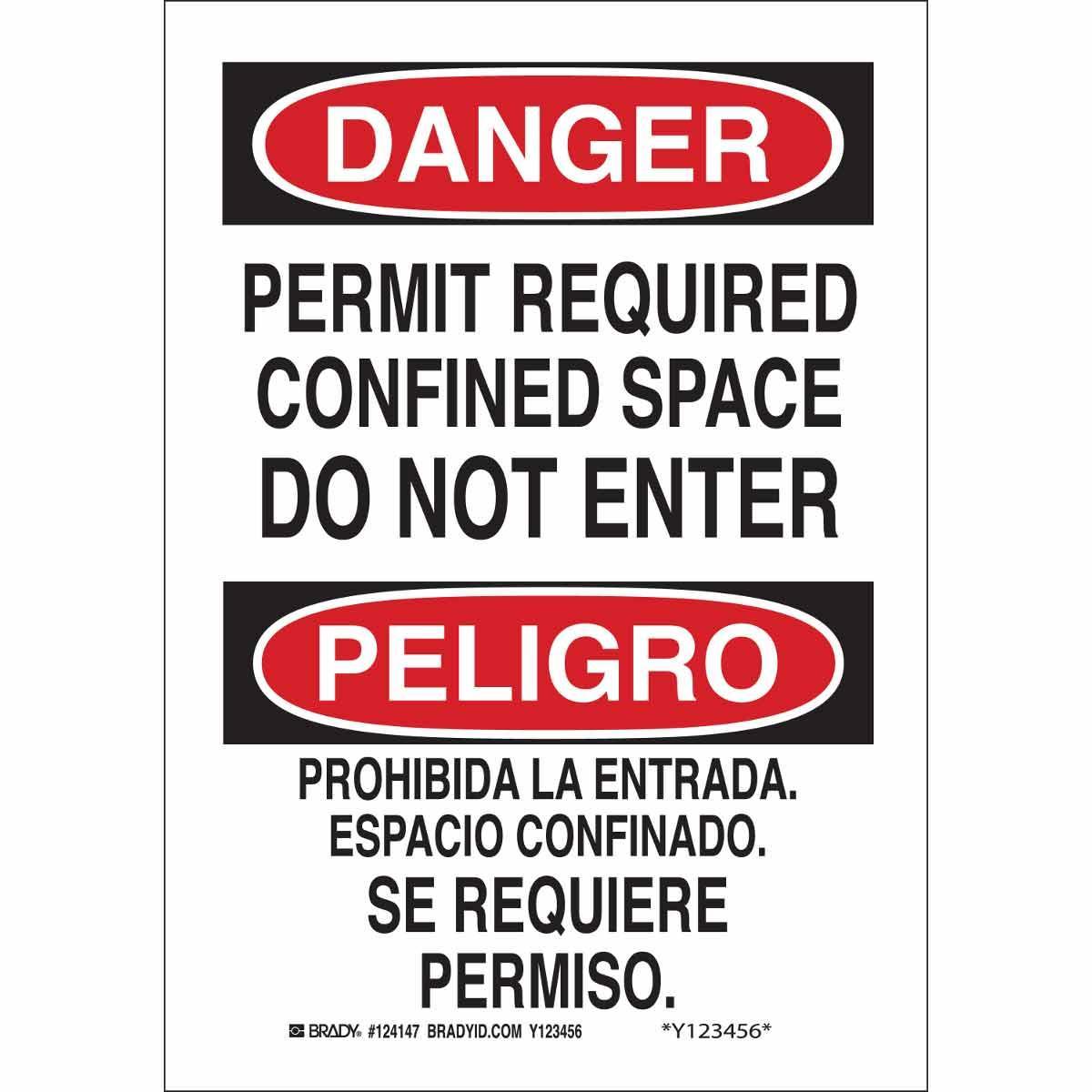 Brady® 124150 Accident Prevention Signs