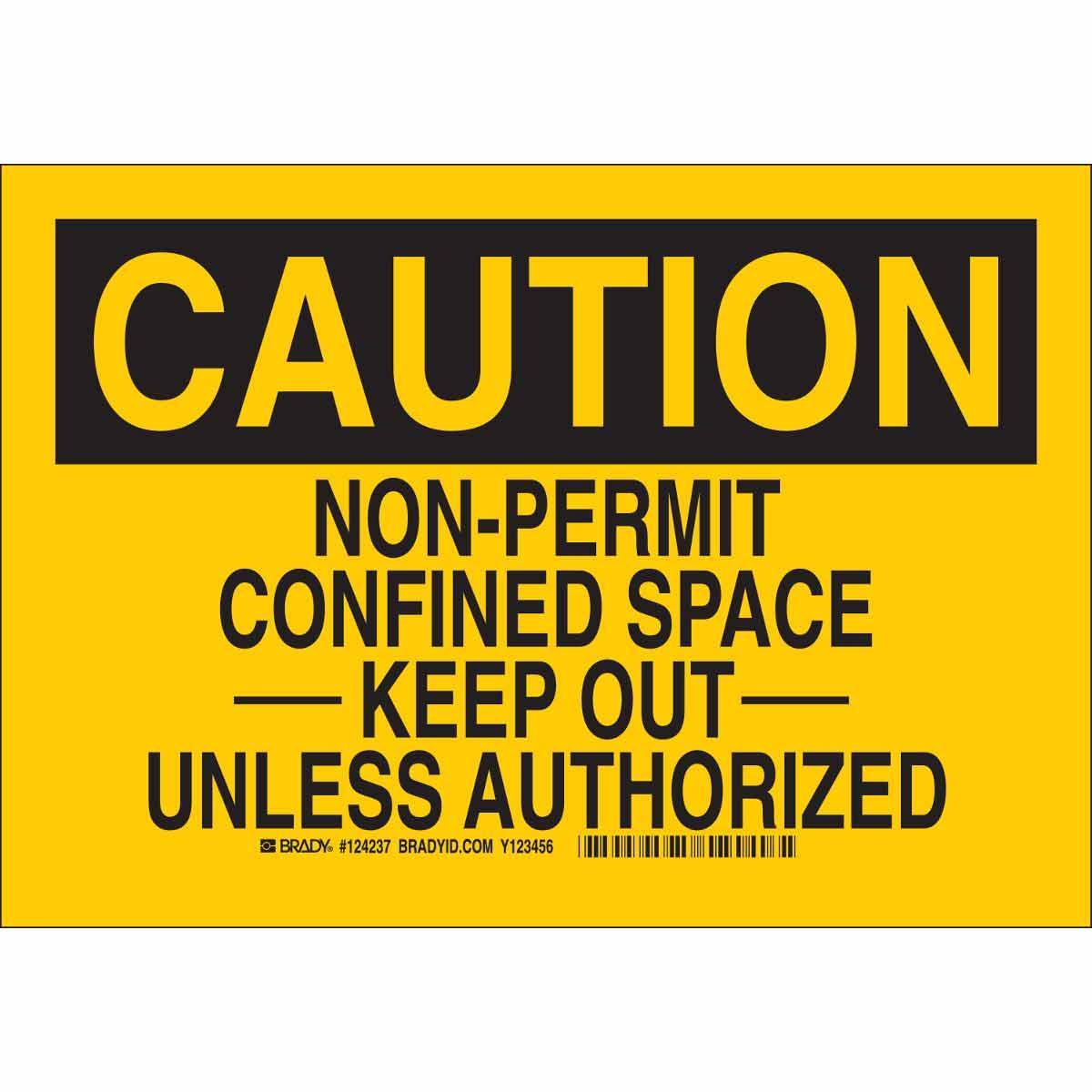 Brady® 124236 Accident Prevention Signs