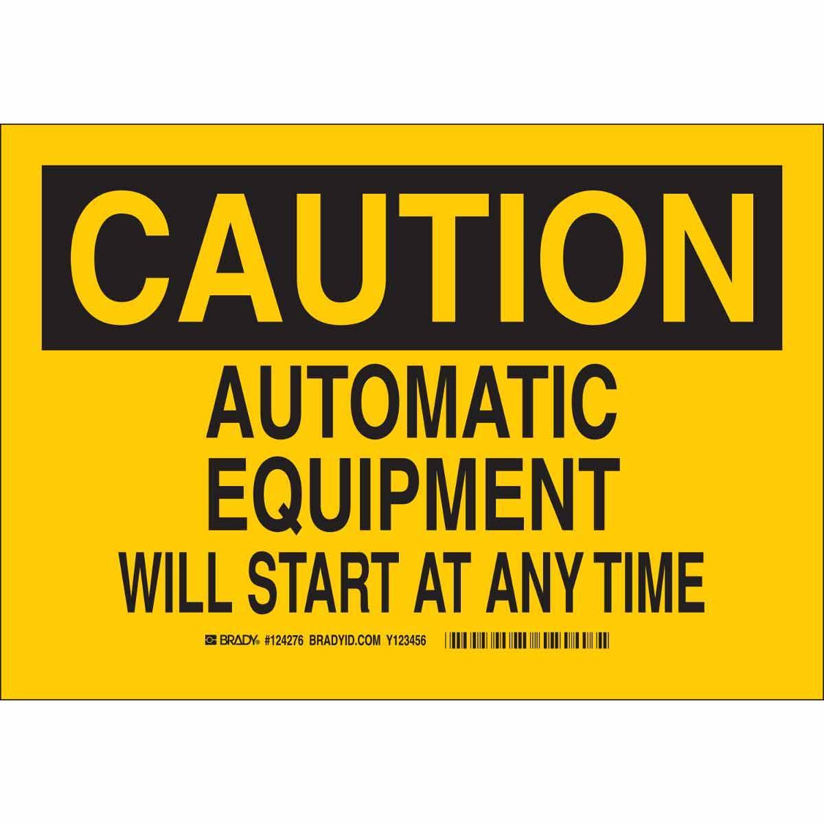 Brady® 124278 Accident Prevention Signs