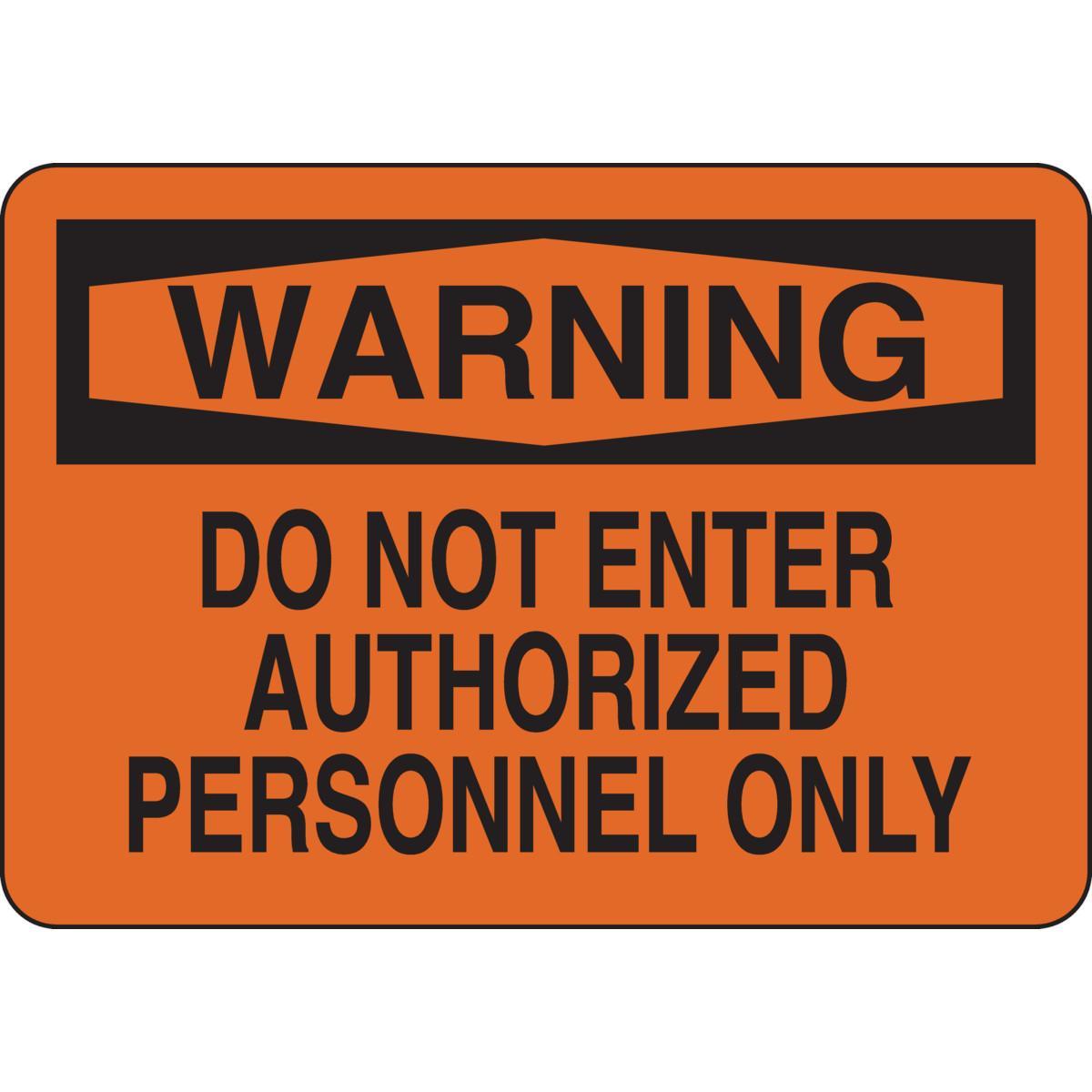 Brady® 124683 Access & Security Signs