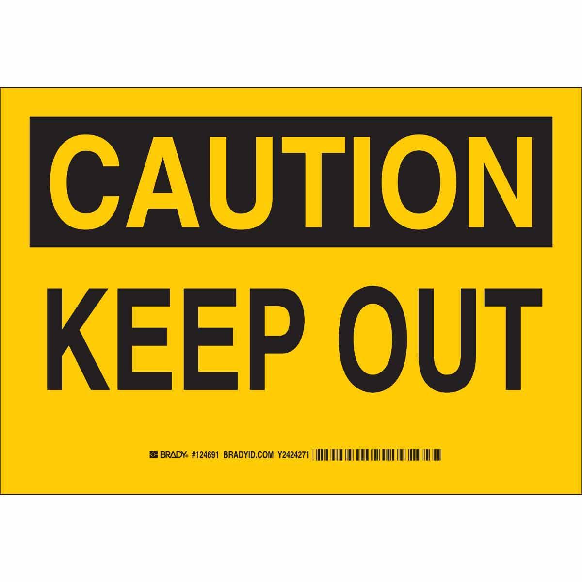 Brady® 124693 Access & Security Signs