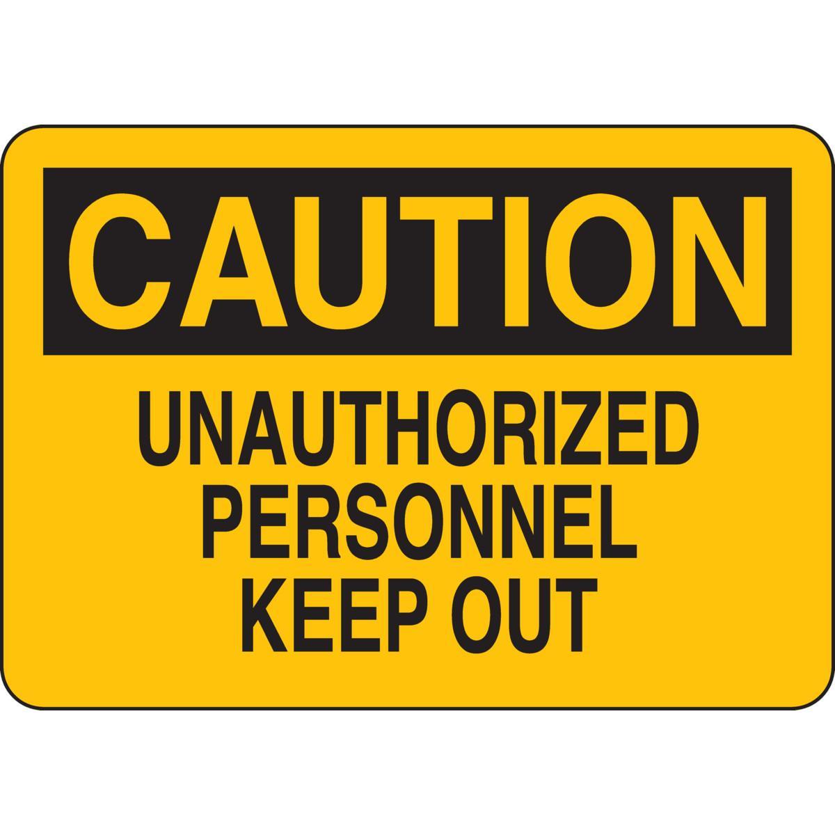 Brady® 124727 Access & Security Signs