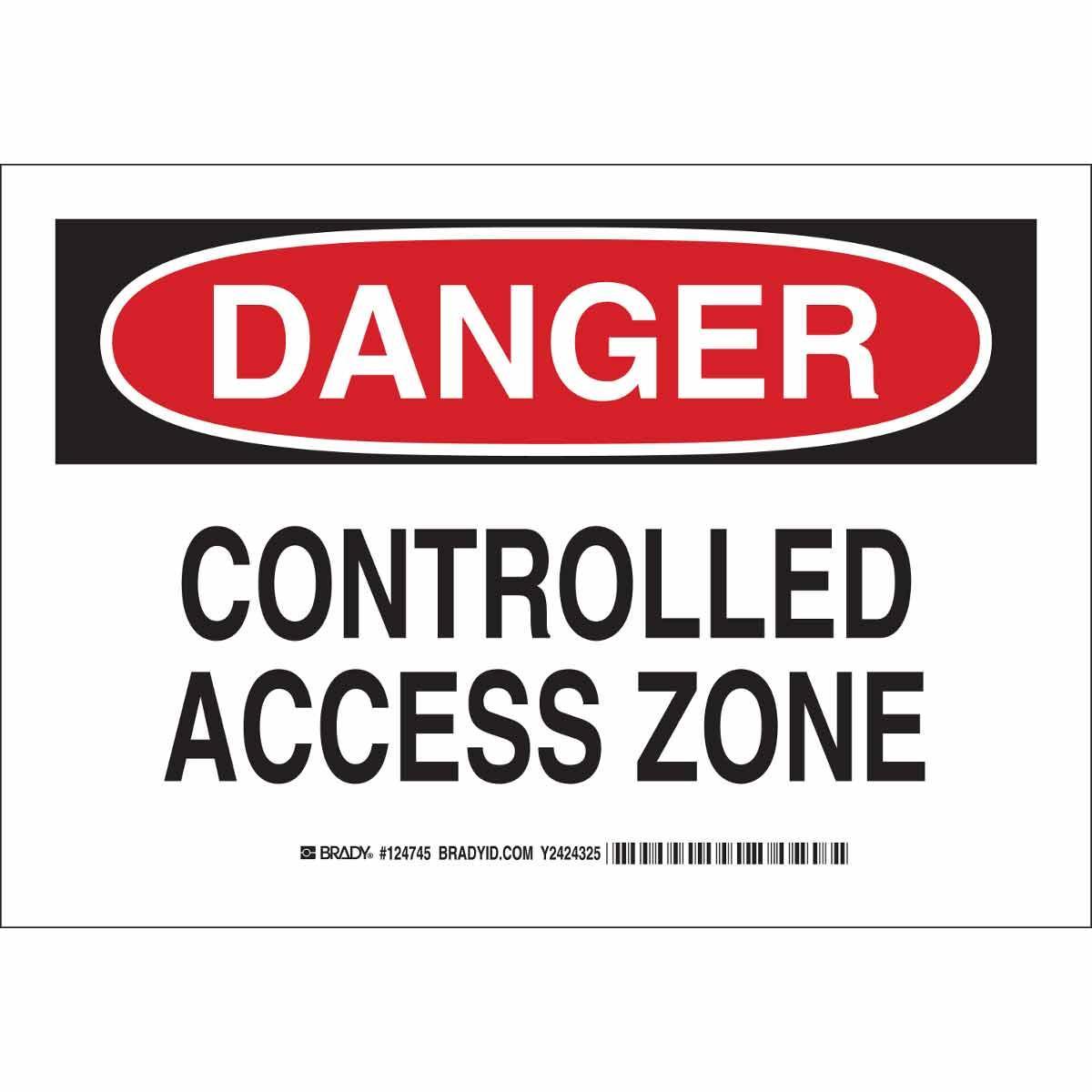 Brady® 124747 Access & Security Signs
