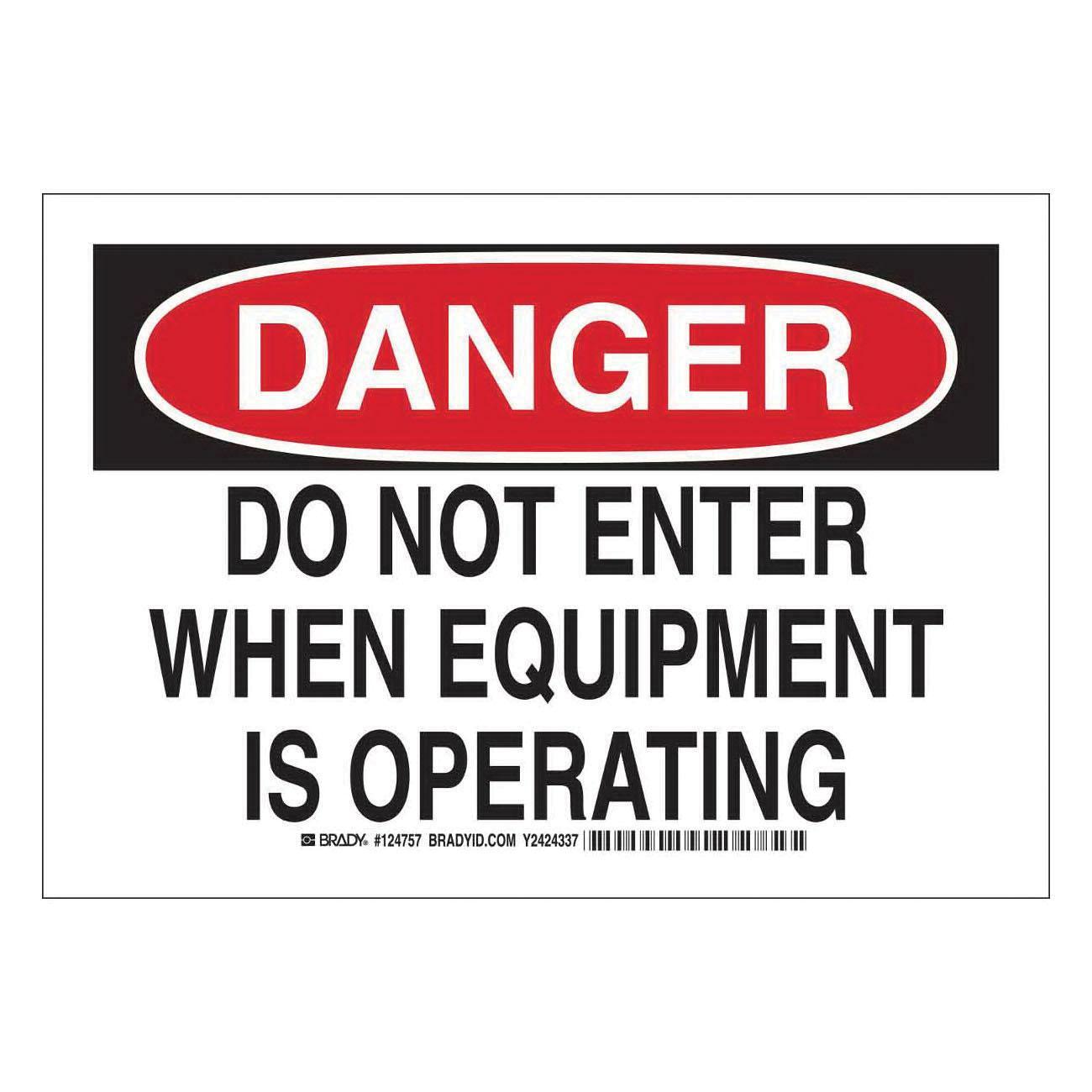 Brady® 124759 Accident Prevention Signs