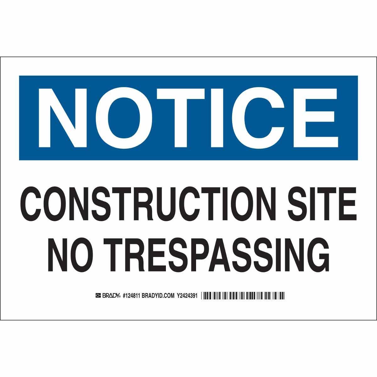Brady® 124809 Access & Security Signs