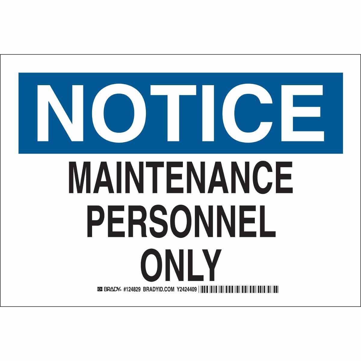 Brady® 124830 Access & Security Signs