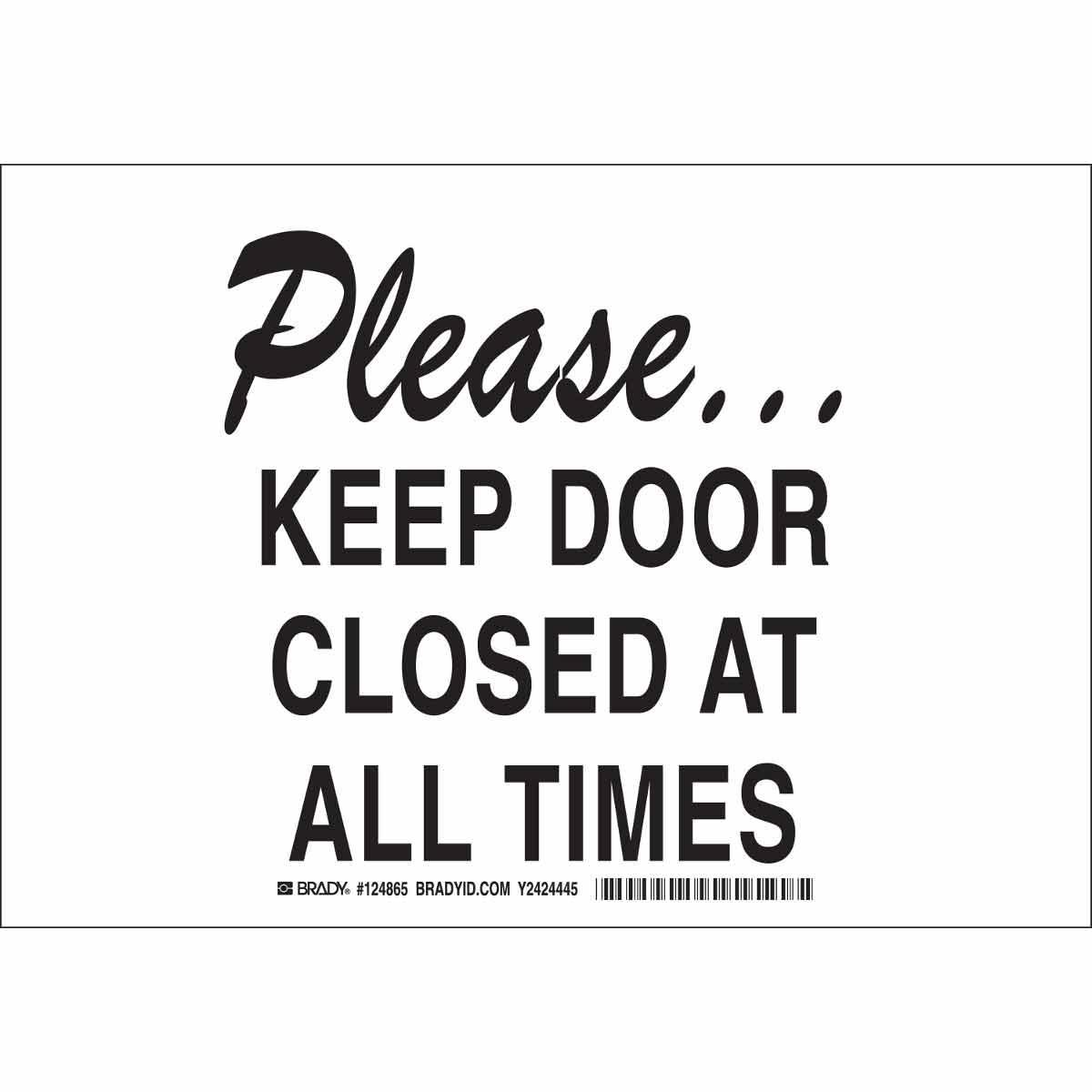Brady® 124867 Access & Security Signs